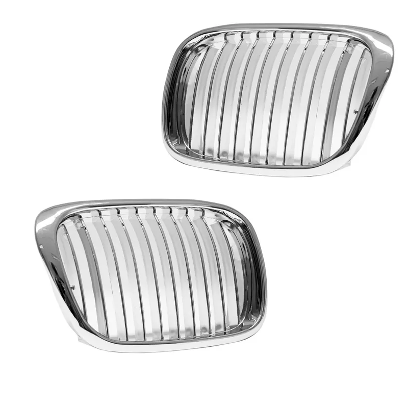 2x Kidney Front Grille Chrome fits on BMW 5-series E39 all Models + M M5 95-03 Angebot