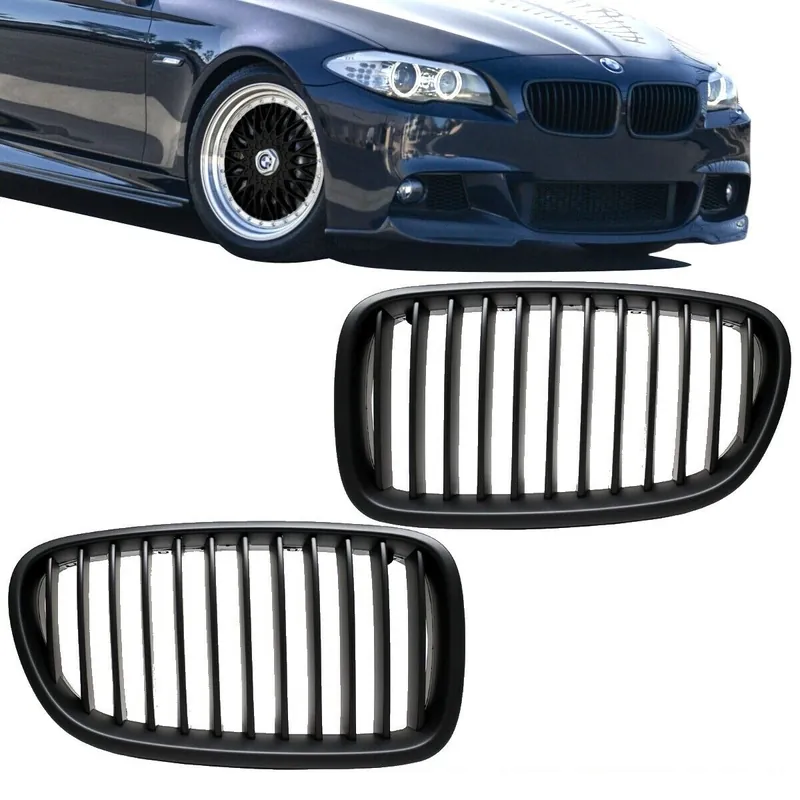 2010-2017 SET Kidney Front Grille Black Matt fits on BMW 5 F10 F11 M5 M LCI Sichere Zahlung