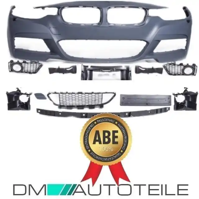 ABS Sport Front Bumper w/o PDC fits on BMW F30 F31 M-Sport Tech Modification Schneller Versand
