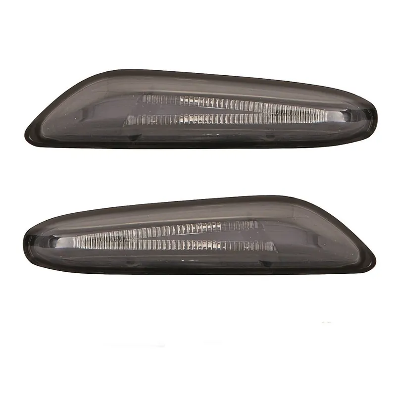 SET Side Indicator LED PAIR Smoke Black NEW fits on E90 E91 E92 E93 04-12 Billig